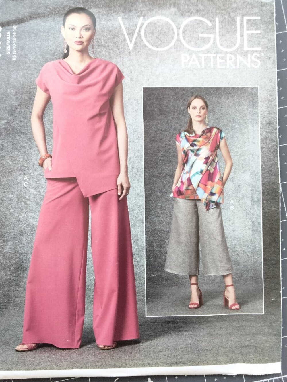 V1706 Vogue Pattern, 8-16, Misses' Top and Pants, Uncut, FF, OOP